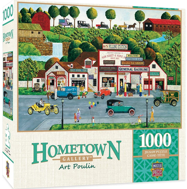 Masterpieces - Hometown Gallery The Old Filling Station Jigsaw Puzzle (1000 Pieces)