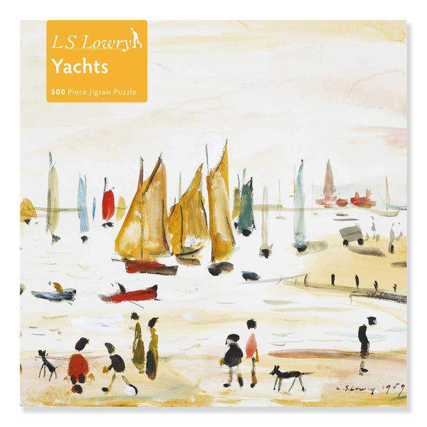 Flame Tree Studio - Yachts by L. S. Lowry Jigsaw Puzzle (500 Pieces)