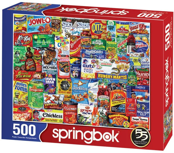 Springbok Puzzles - Looney Labels - 500 Piece Jigsaw Puzzle - 23.5