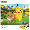 Buffalo Games - Pokemon - Pikachu & Eevee Spring - 100 Piece Jigsaw Puzzle
