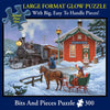 Bits and Pieces - Home For the Holidays by Artist John Sloane 300 Large Piece Glow in the Dark - 18" x 24" Jigsaw Puzzle