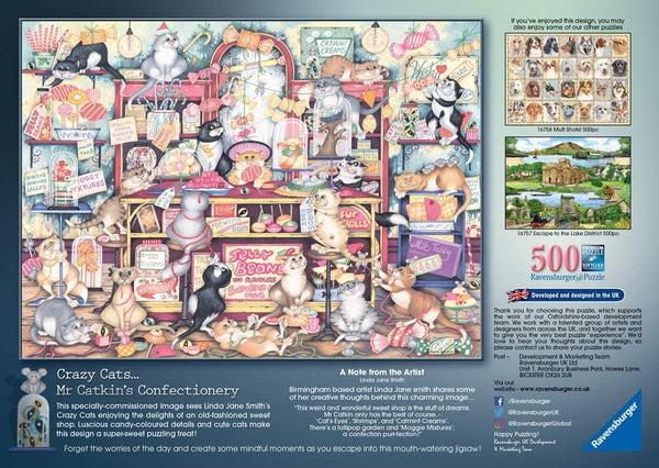 Ravensburger - Mr Catkins Confectionery Jigsaw Puzzle (500 Pieces)