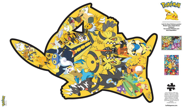 Buffalo Games - Pokemon - Pikachu Shaped Puzzle - 500 Piece Jigsaw Puzzle