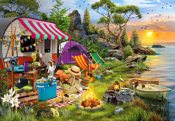 Funbox - Holiday Days Fishing Jigsaw Puzzle (1000 Pieces)