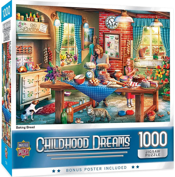 Masterpieces - Childhood Dreams Baking Bread Jigsaw Puzzle (1000 Pieces)