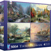 Ceaco - 4-in-1 Multi-Pack (4 x 500pc) Classic Collection by Thomas Kinkade Jigsaw Puzzle (2000 Pieces)