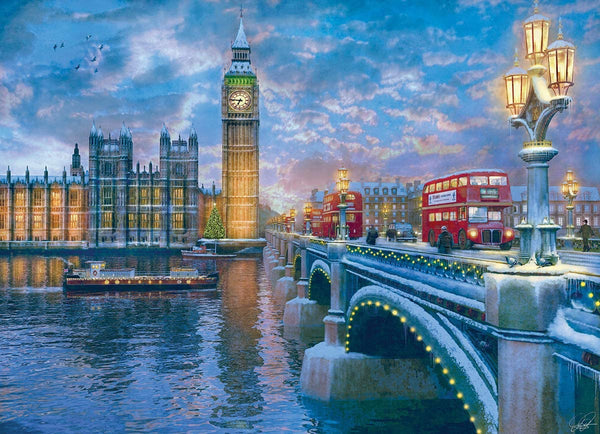 EuroGraphics - Christmas Eve in London Jigsaw Puzzle (1000 Pieces)