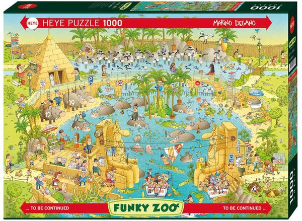 Heye - Funky Zoo, Nile Habitat Jigsaw Puzzle (1000 Pieces)