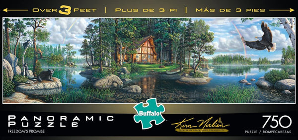 Buffalo Games - Panoramic - Kim Norlien - Freedom's Promise - 750 Piece Jigsaw Puzzle