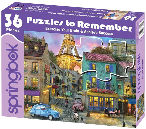 Springbok Puzzles Alzheimer & Dementia Jigsaw Puzzles - Eiffel Magic - Large 23.5