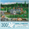 Bits and Pieces - Set of Three (3) 300 Piece Jigsaw Puzzles for Adults - Each Puzzle Measures 18&quot; X 24&quot; - 300 pc Outdoor Scenes Jigsaws by Artist Cindy Mangutz