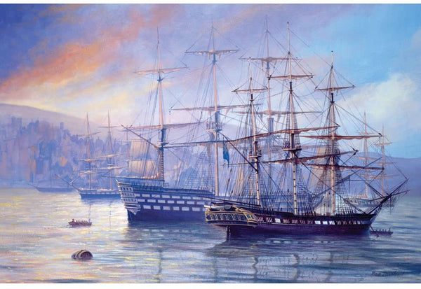 Bits and Pieces - 1000 Piece Jigsaw Puzzle for Adults - Frigate and First Rate - 1000 pc Ships, Boats Jigsaw by Artist Rob Johnson