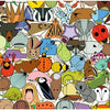 Pomegranate - Beguiled By Wild by Charley Harper Jigsaw Puzzle (1000 Pieces)