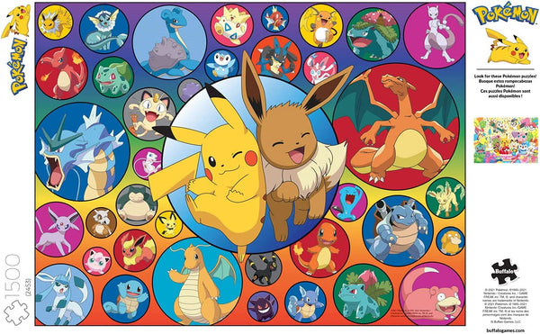 Buffalo Games - Pokemon Bubbles - 1500 Piece Jigsaw Puzzle