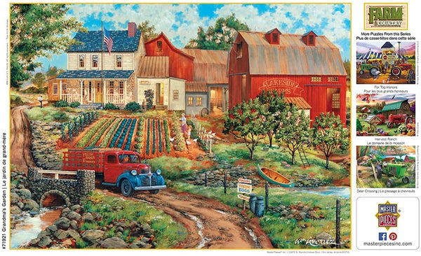 Masterpieces - Farm and Country Grandma's Garden Jigsaw Puzzle (1000 Pieces)