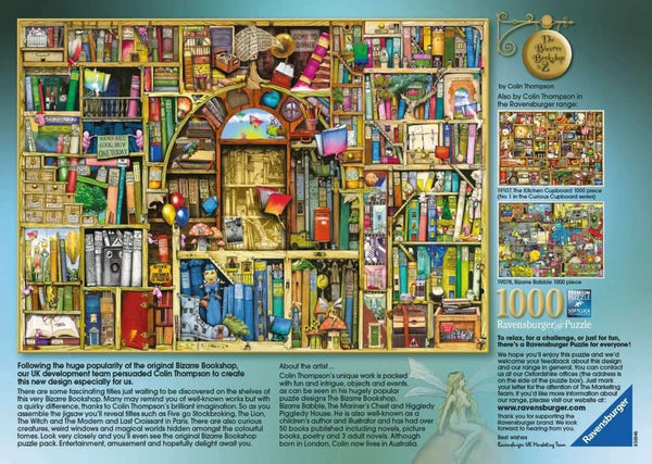 Ravensburger - The Bizarre Bookshop 2 Jigsaw Puzzle by Colin Thompson (1000 pieces) 19314