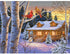 Bits and Pieces - 500 Piece Jigsaw Puzzle - Rustic Retreat - Snowy Winter Scene by Artist William Vanderdasson