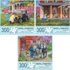 Bits and Pieces - Set of Three (3) 300 Piece Jigsaw Puzzles for Adults - Each Puzzle Measures 18&quot; X 24&quot; - 300 pc Spring Scenes Jigsaws by Artist John Sloane