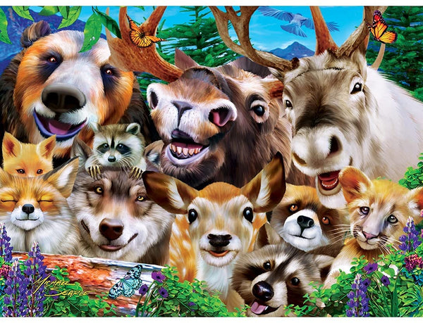 Masterpieces - Selfies - Woodland Wackiness Jigsaw Puzzle (200 Pieces)