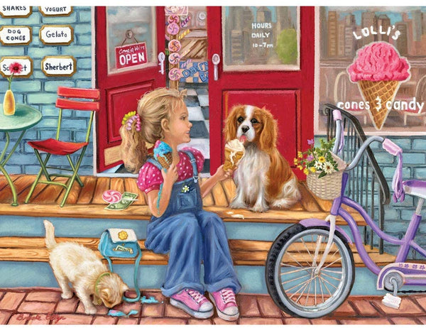 Bits and Pieces - Payday Cones 500 Piece Jigsaw Puzzles for Adults - Each Puzzle Measures 18 Inch x 24 inch - 500 pc Jigsaws by Artist Brooke Faulder