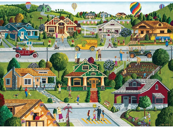 Masterpieces - Hometown Gallery Bungalowville Jigsaw Puzzle (1000 Pieces)
