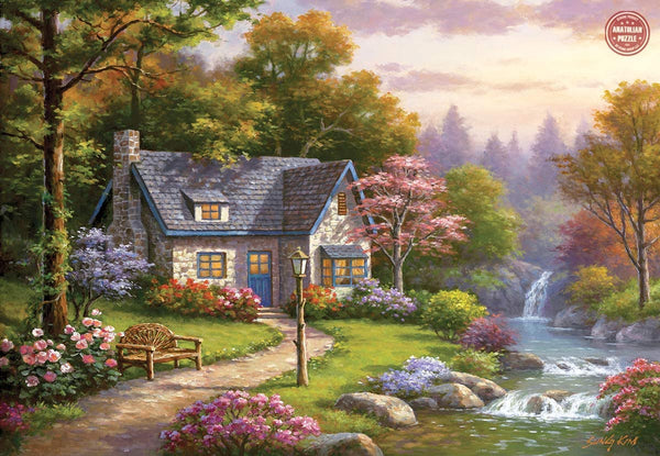 Anatolian - Stonybrook Falls Cottage by Sung Kim Jigsaw Puzzle (2000 Pieces)