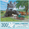 Bits and Pieces - Horse Crossing 300 Piece Jigsaw Puzzles - 18" x 24" by Artist John Sloane