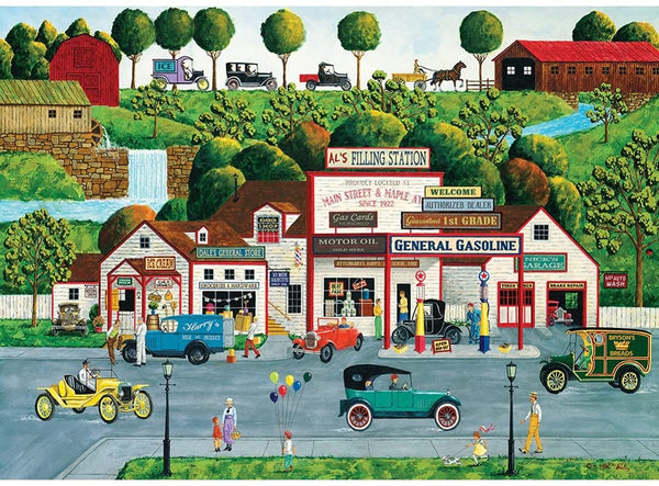 Masterpieces - Hometown Gallery The Old Filling Station Jigsaw Puzzle (1000 Pieces)