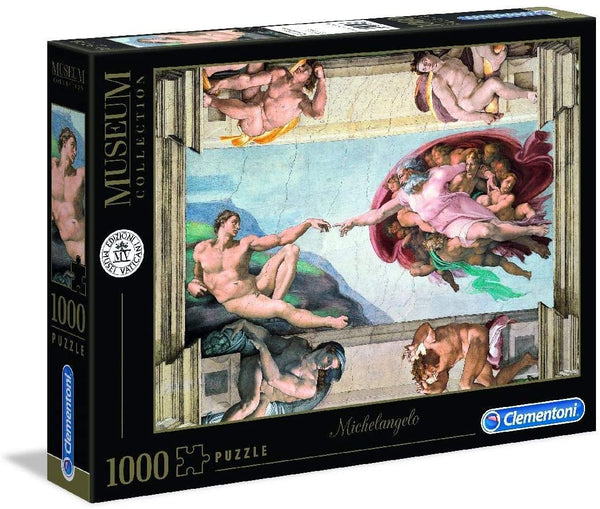 Clementoni - The Creation of Man by Michelangelo Jigsaw Puzzle (1000 Pieces)