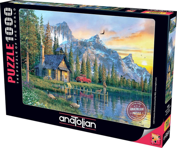 Anatolian - Sunset Cabin Jigsaw Puzzle (1000 Pieces)