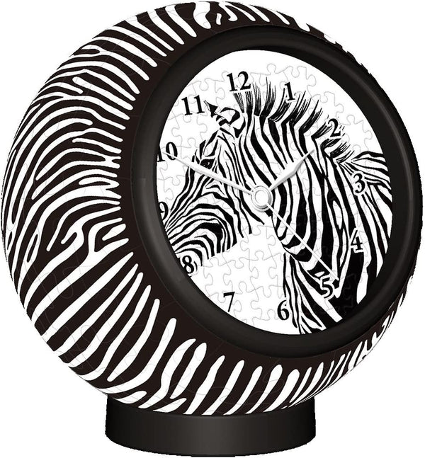 Pintoo - Clock Zebra Plastic Jigsaw Puzzle (145 Pieces)