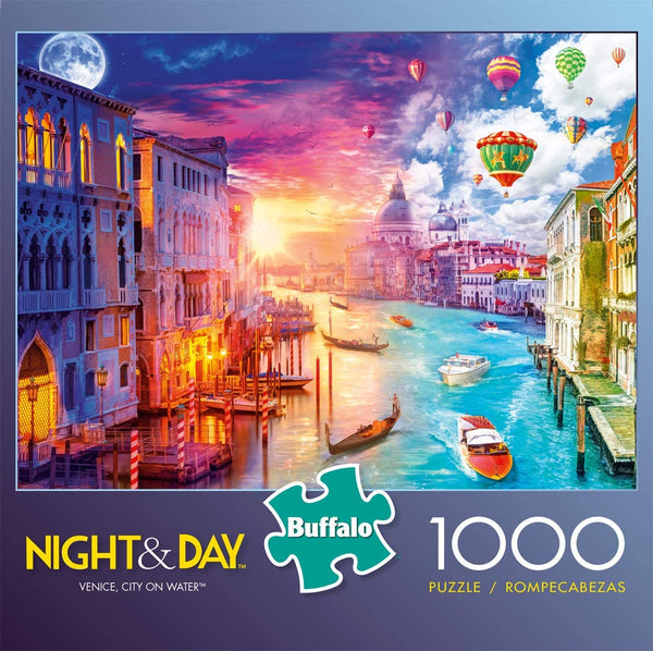 Buffalo Games - Night & Day Collection - Venice, City On Water - 1000 Piece Jigsaw Puzzle