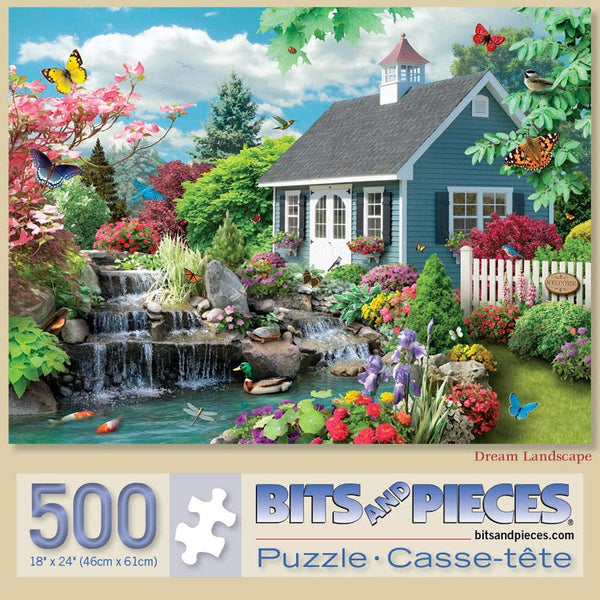 Bits and Pieces - Dream Landscape 500 Piece Jigsaw Puzzles - 18" X 24" by Artist Alan Giana