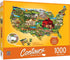 Masterpieces - Contours Shaped - United States Shape Jigsaw Puzzle (1000 Pieces)