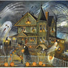 Bits and Pieces - 300 Large Piece Jigsaw Puzzle for Adults - Haunted Haven - Halloween Jack-o-Lanterns by Artist Ruane Manning
