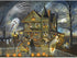 Bits and Pieces - 300 Large Piece Jigsaw Puzzle for Adults - Haunted Haven - Halloween Jack-o-Lanterns by Artist Ruane Manning