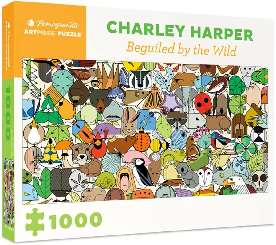 Pomegranate Charley Harper - Puzzle 1000 Pezzi 'Once There Was A Field'