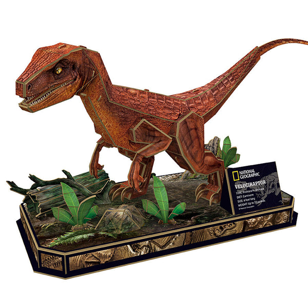 National Geographic - Velociraptor 3D Jigsaw Puzzle (63 Pieces)