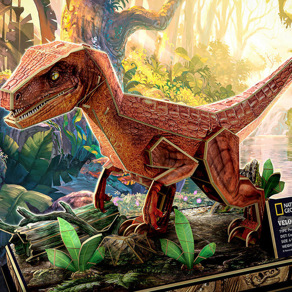 National Geographic - Velociraptor 3D Jigsaw Puzzle (63 Pieces)