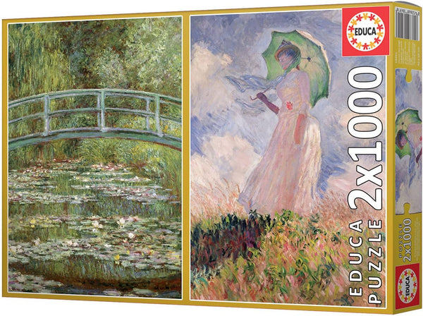 Educa - 2x1000p Claude Monet by Claude Monet Jigsaw Puzzle (2000 Pieces)