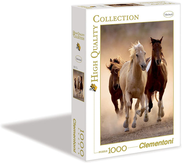Clementoni - Running Horses Jigsaw Puzzle (1000 Pieces)