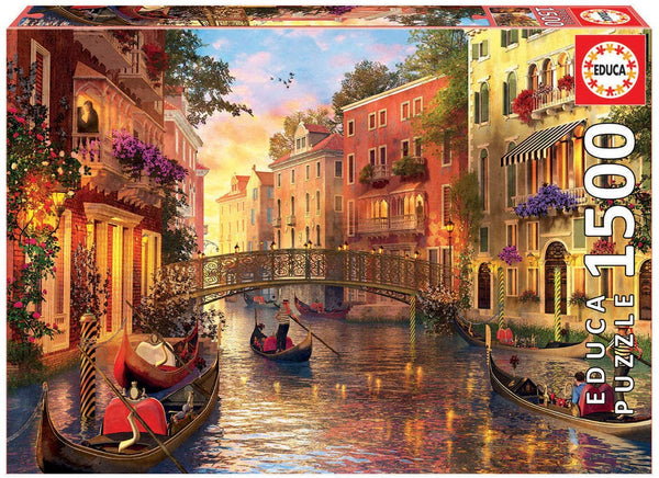 Educa - Sunset In Venice Jigsaw Puzzle (1500 Pieces)