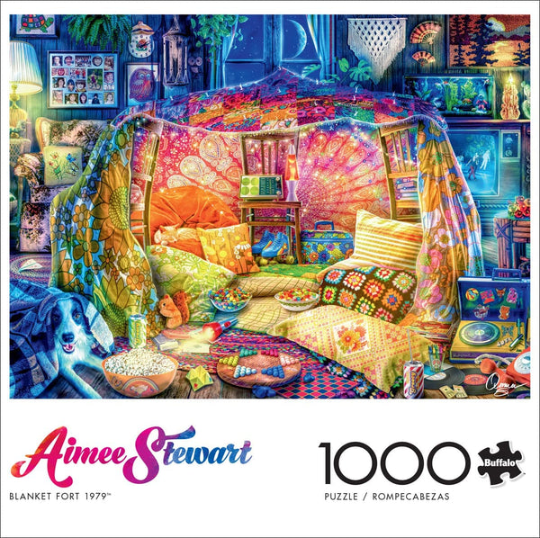 Buffalo Games - Blanket Fort 1979 by Aimee Stewart Jigsaw Puzzle (1000 Pieces)