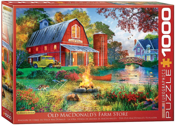 EuroGraphics Old MacDonald's Farm Store by The Barn by Dominic Davison 1000-Piece Puzzle