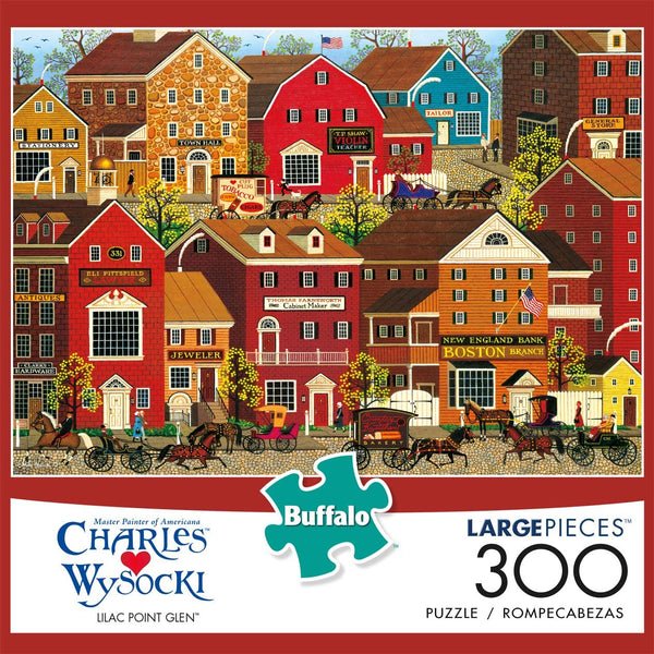 Buffalo Games - Charles Wysocki - Lilac Point Glen - 300 Large Piece Jigsaw Puzzle