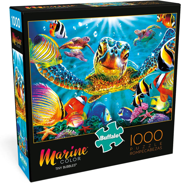 Buffalo Games - Marine Color- Tiny Bubbles Jigsaw Puzzle (1000 Pieces)