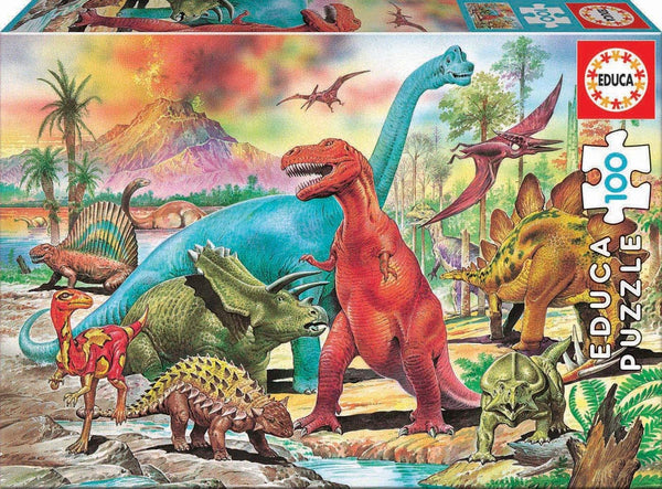 Educa - Dinosaurs Jigsaw Puzzle (100 Pieces)