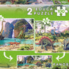 Educa - Dino World Puzzle 2x100 Pieces Jigsaw Puzzle (200 Pieces)