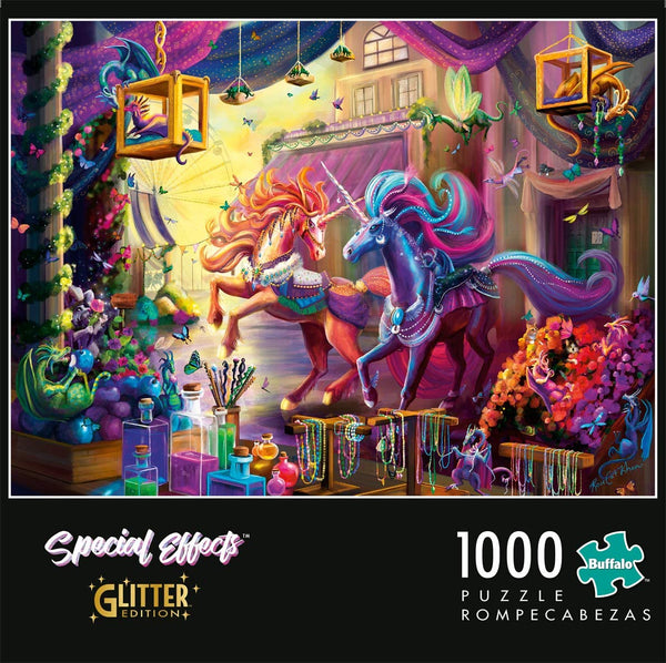 Buffalo Games - Twillight Marketplace - Special Effects Glitter Edition - 1000 Piece Jigsaw Puzzle