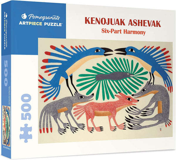 Pomegranate - Six-Part Harmony by Kenojuak Ashevak Jigsaw Puzzle (500 Pieces)